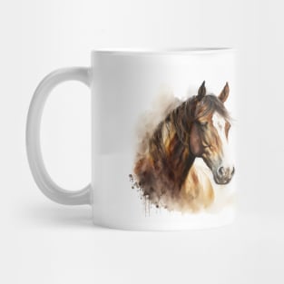 Horse Watercolour Painting Mug